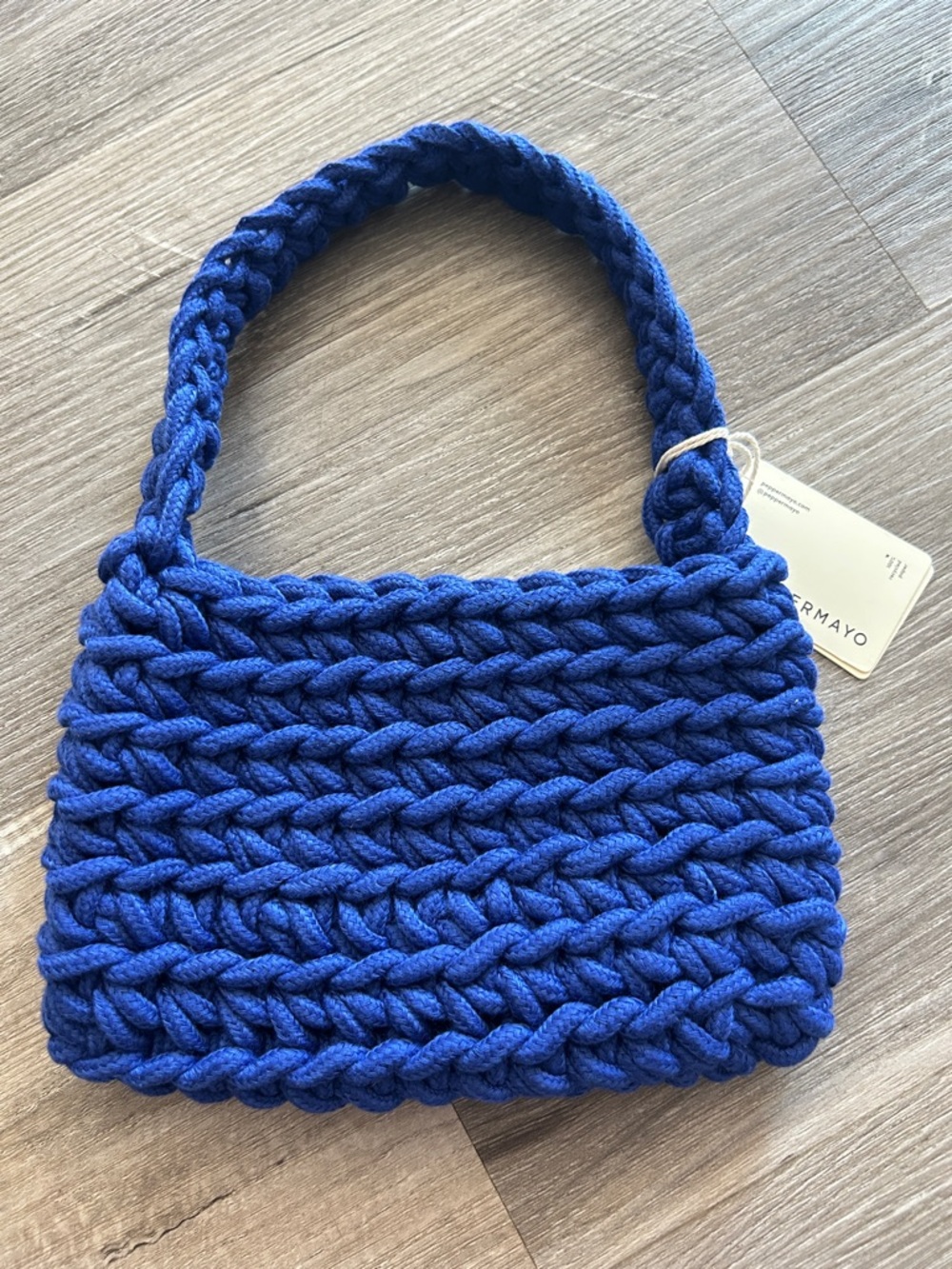 Peppermayo Getaway Weekend Crochet Bag in Cobalt